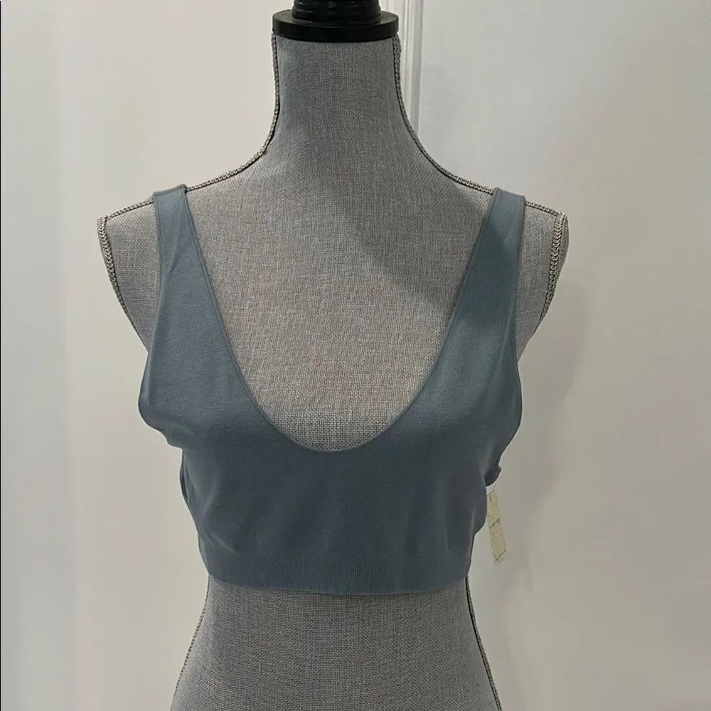 Free People Blue Crop Top